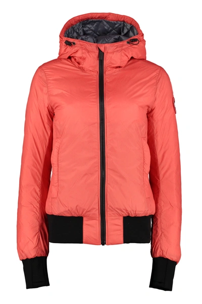 Canada Goose Dore Goose Down Hooded Jacket In Red