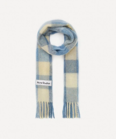 Acne Studios Multi Check Alpaca-blend Scarf