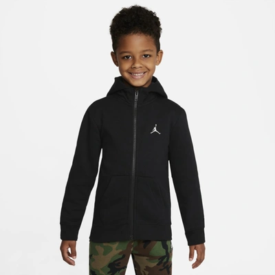 Jordan Little Kids' Full-zip Hoodie In Black