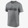 Nike Dri-fit Microtype Legend Men's T-shirt In Charcoal Heather