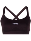 Victoria Beckham X  Seamless Sports Bra In Violett