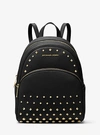 Michael Kors Abbey Medium Studded Pebbled Leather Backpack In Black |  ModeSens