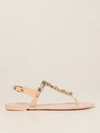 Stuart Weitzman Jaide Crystal-embellished Pvc Sandals In Blush Pink