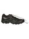 Salomon Xt-6 Rubber-trimmed Mesh Sneakers In Black