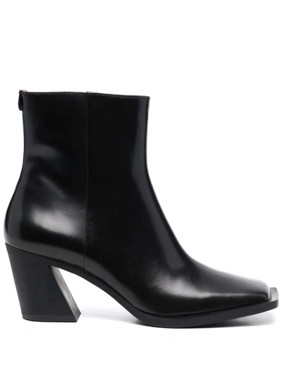 Camper Karole Zipped Ankle Boots In Black
