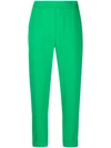 P.A.R.O.S.H HIGH-WAISTED CROPPED TROUSERS