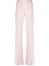 P.a.r.o.s.h High-waisted Flared Trousers In Rosa