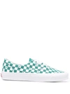Vans Og Era Lx Checkerboard Print Sneaker Cadmium Green In Weiss