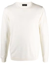 Roberto Collina Long Sleeved Wool Jumper In Nude