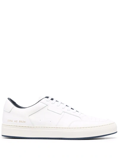 Common Projects Panelled Low-top Leather Trainers In White