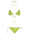 Oseree Women's Lumiere Metallic Bikini In Green-lt
