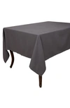 Kaf Home Washed Rustic Cotton Tablecloth In Drizzle