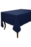 Kaf Home Washed Rustic Cotton Tablecloth In Blue
