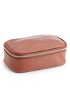 Royce Leather Tech Accessory Case In Tan