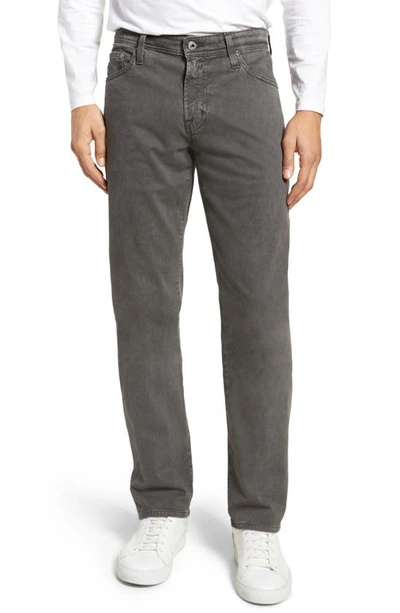 Ag Graduate Sud Slim Straight Leg Pants In Sulfur Smoke Grey