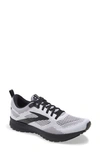 Brooks Men's Ghost 14 Running Sneakers From Finish Line In White/black