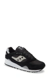 Saucony Mens Shadow 6000 Transparent Trainers In Black/ Silver