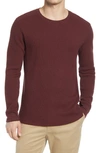Vince Men's Long-sleeve Thermal T-shirt In Forest Berry
