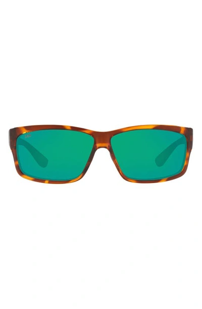 Costa Del Mar 60mm Rectangle Sunglasses In Tortoise