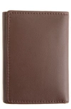 Royce Leather Trifold Wallet In Brown