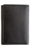 Royce Leather Trifold Wallet In Black