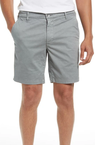 Ag Wanderer Poplin Chino Shorts In Sulfur Dolphin Gray