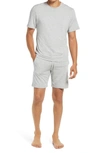 Eberjey Henry Jersey Knit Short Pajamas In Heather Grey