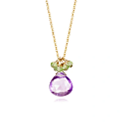 Mounir London Purple Amethyst Cluster Pendant