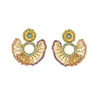 Lavish By Tricia Milaneze Classic Hand-made Crochet Pastel Earrings In Pastel