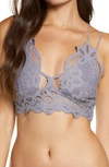 Free People Intimately Fp Adella Longline Bralette In Slate