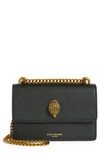 Kurt Geiger Womens Black Leather Shoreditch Mini Leather Cross-body Bag In Black