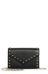 Valentino Garavani Rockstud Wallet On A Chain In Poudre