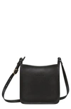 Longchamp Women's Small Le Foulonné Leather Crossbody Bag In Black