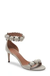 Alaïa Bombe Ankle Strap Sandal In White