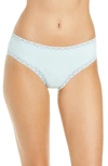 Natori Bliss Cotton Girl Briefs In Aqua Sky