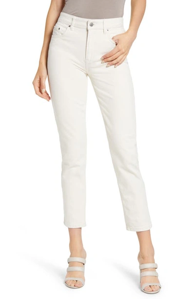 Ksubi Playback High-rise Straight-leg Jeans In Off White