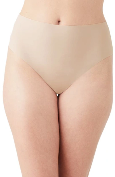 B.tempt'd By Wacoal B.bare Hi Waist Thong In Au Natural