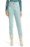 Isabel Marant Étoile High-rise Straight-leg Jeans In Celadon