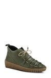 Spring Step Nespea Desert Bootie In Olive Green