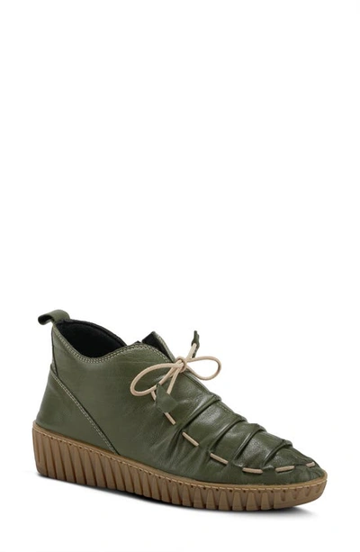 Spring Step Nespea Desert Bootie In Olive Green