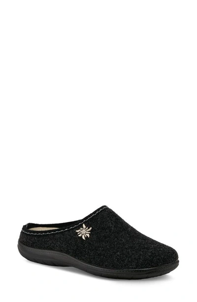 Flexus By Spring Step Loralee Scuff Slipper In Black