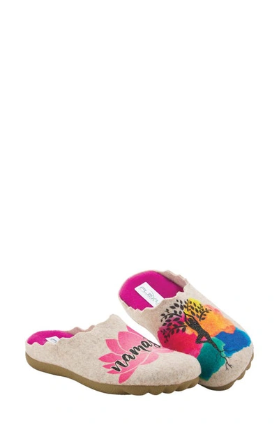 Flexus By Spring Step Namaste Scuff Slipper In Sand