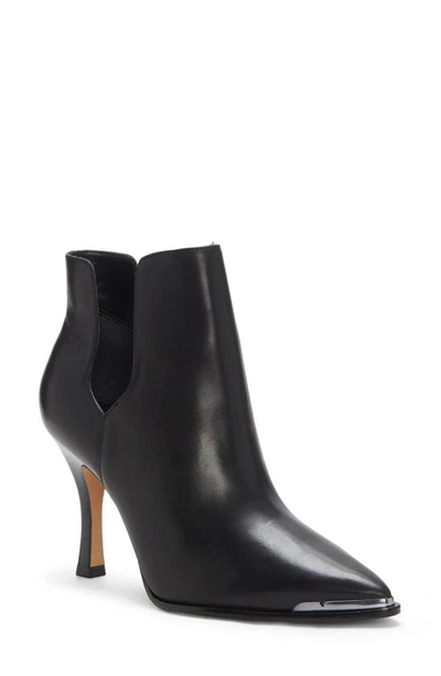 Vince Camuto Frendin Bootie In Black Leather