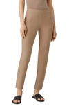 Eileen Fisher Slim Knit Ankle Pants In Barley