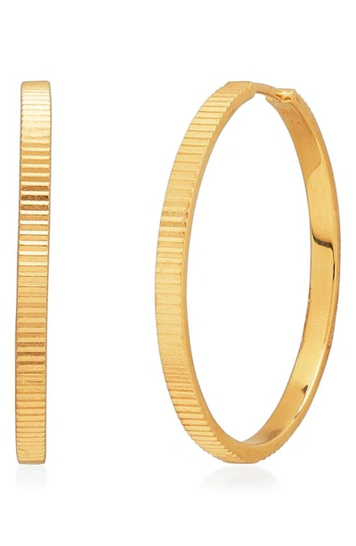 Monica Vinader Disco Large Hoop Earrings In Gold