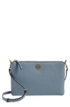 Tory Burch Kira Pebbled Leather Wallet Crossbody Bag In Rainwater