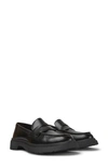 Camper Walden Leather Loafers In Black