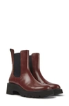 Camper Milah Mid-heel Boots In Burgundy