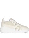 Giuseppe Zanotti Talon Winter Low-top Sneakers In Weiss