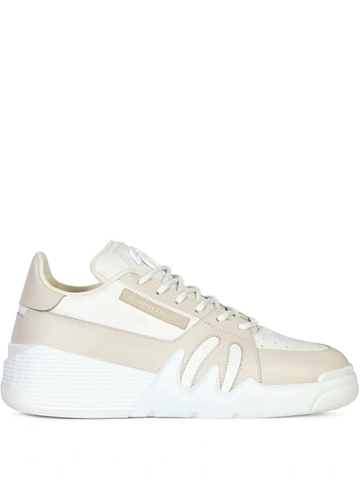 Giuseppe Zanotti Talon Low-top Sneakers In Weiss